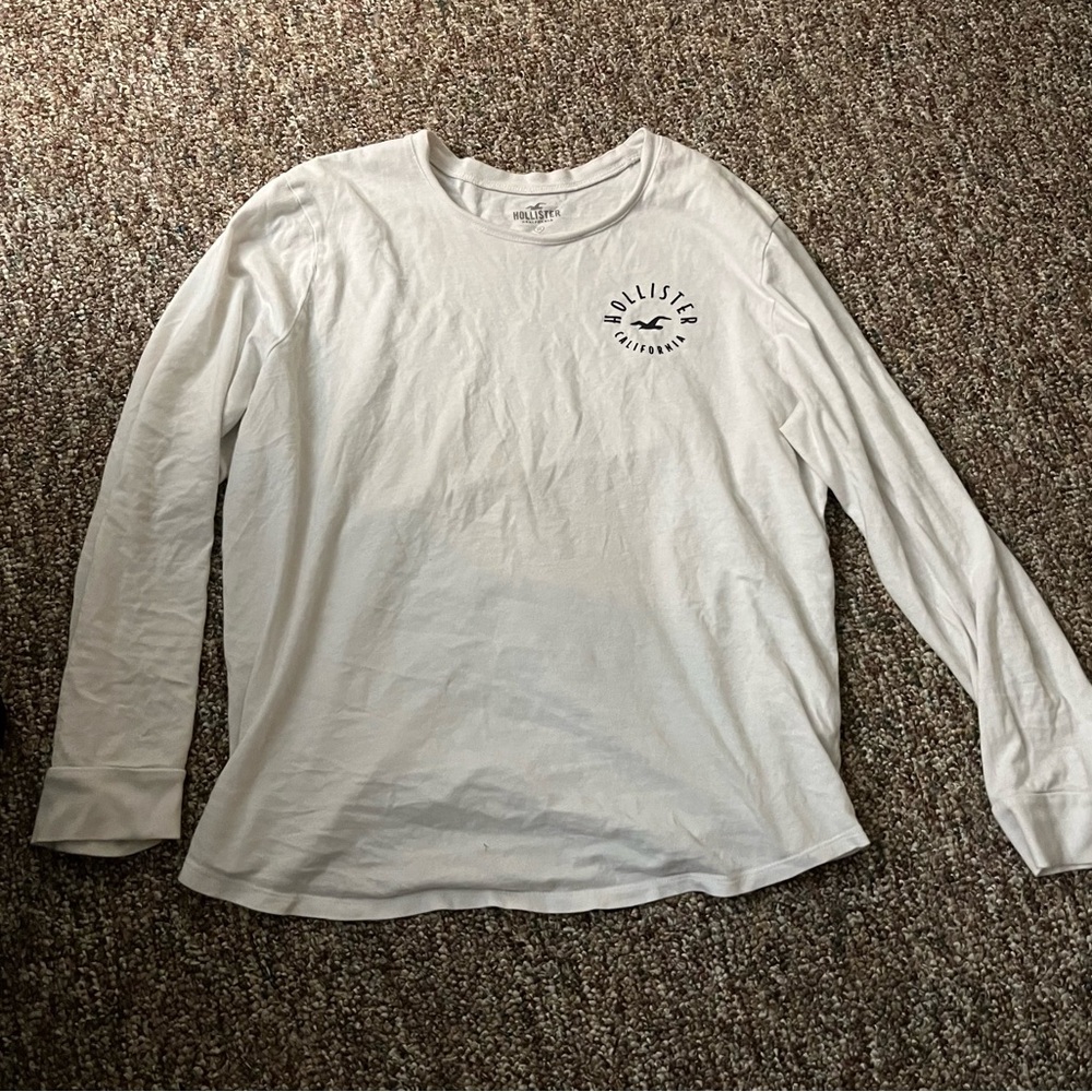 Hollister Kids Classic White Long Sleeve Tee
